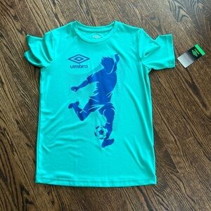 Boys soccer theme t-shirt by Umbro